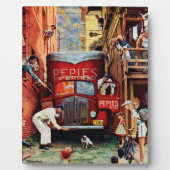 Straßenblock von Norman Rockwell Fotoplatte (Vorderseite)