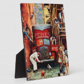 Straßenblock von Norman Rockwell Fotoplatte (Seite)