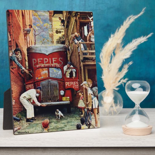 Straßenblock von Norman Rockwell Fotoplatte (Seite)