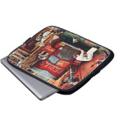 Straßenblock von Norman Rockwell Laptopschutzhülle (Vorne Knopf)
