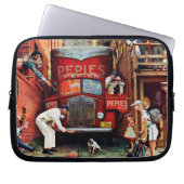 Straßenblock von Norman Rockwell Laptopschutzhülle (Vorderseite)