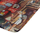 Straßenblock von Norman Rockwell Schneidebrett (Ecke)