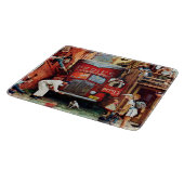 Straßenblock von Norman Rockwell Schneidebrett (Ecke)