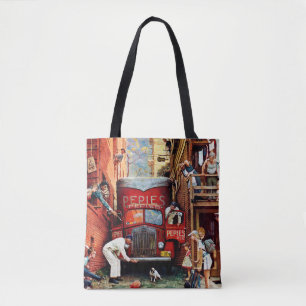 Straßenblock von Norman Rockwell Tasche