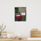 Straßencafé, Chania, Kreta, Griechenland Poster (Küche)