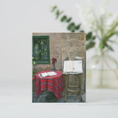 Straßencafé, Chania, Kreta, Griechenland Postkarte (Stehend Vorderseite)