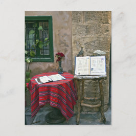 Straßencafé, Chania, Kreta, Griechenland Postkarte