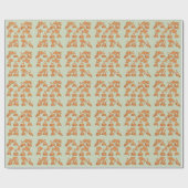 Straßencones und orangefarbener Goldfisch Geschenkpapier (Flach)