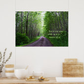 Straßendruck mit Schrift Poster (Küche)