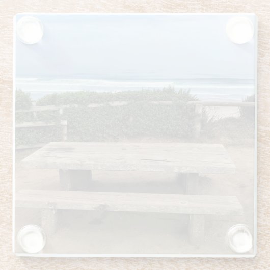 Straßenende, Lincoln City, Oregon Glasuntersetzer (Rückseite)