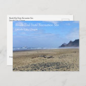 Straßenende, Lincoln City, Oregon Postkarte (Vorne/Hinten)