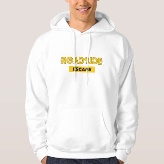 STRASSENESCAPE-Typografie Hoodie (Vorderseite)