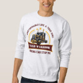 Straßenfahrer Semi Truck Sweatshirt (Vorderseite)