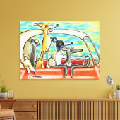 Straßenfahrt | Italienische Windhunde Leinwanddruck (Insitu (Wohnzimmer))