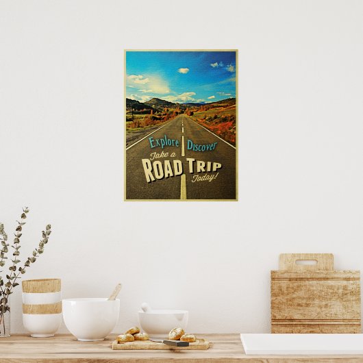 Straßenfahrt Poster (Küche)