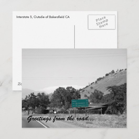 Straßenfahrt Postkarte (Vorne/Hinten)