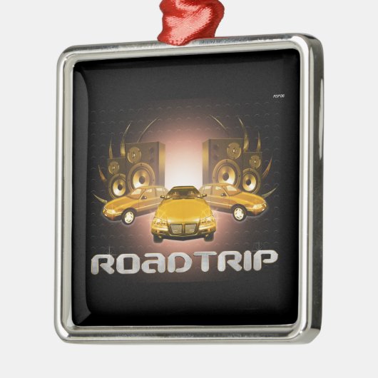 Straßenfahrt Silbernes Ornament (Links)