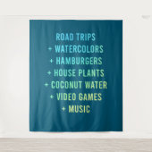 Straßenfahrten und Wasserfarben und Hamburger Wandteppich (Vorderseite)