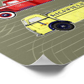 Straßenfahrzeuge Poster (Ecke)