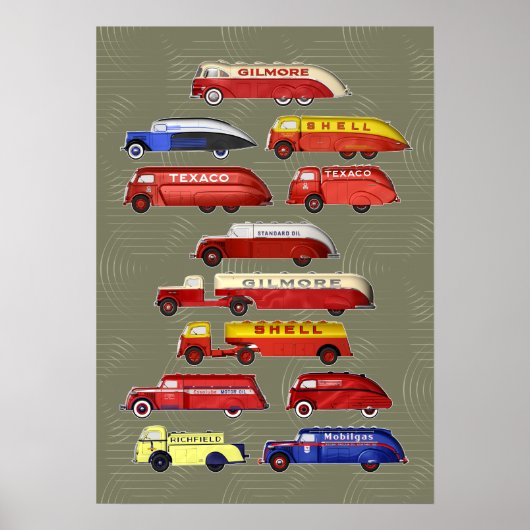 Straßenfahrzeuge Poster (Vorne)