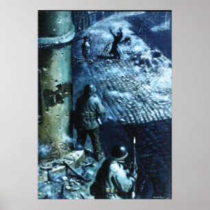 Straßenfeuer Poster