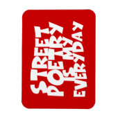 Straßengedichte ist mein Alltag Magnet (Vertikal)