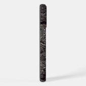 Straßengrau-Linien Monogram iPhone Hülle (Rechte Seite)