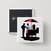 Straßenhändler Button (Vorne & Hinten)