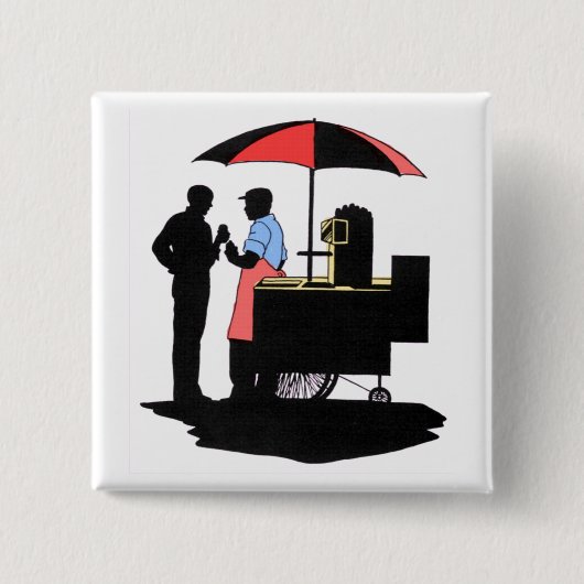 Straßenhändler Button (Vorderseite)