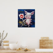 Straßenhuhn Poster (Küche)