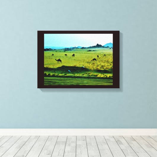 Straßenkampels Leinwanddruck (Insitu (Holzboden))