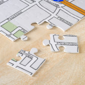 Straßenkarte Atlantas Peachtree Puzzle (Seite)