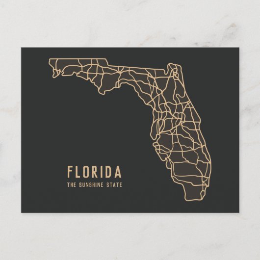 Straßenkarte des US-Bundesstaates Florida - Karte  (Vorderseite)