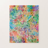 Straßenkarte Paris Frankreich Puzzle (Vertikal)