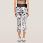 Straßenkarte von Rom Leggings (Rückseite)