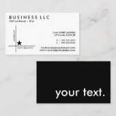 Straßenkarteschablone Visitenkarte (Vorne/Hinten)