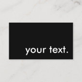 Straßenkarteschablone Visitenkarte (Rückseite)