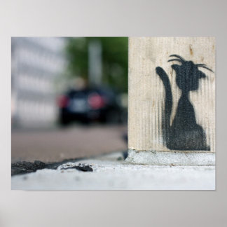 Straßenkatze Poster