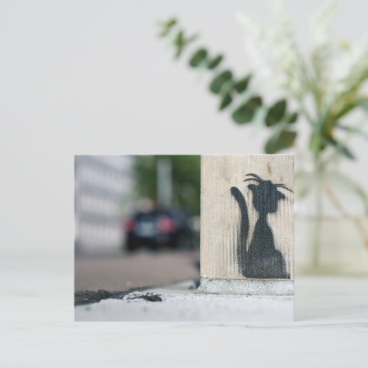 Straßenkatze Postkarte (Stehend Vorderseite)