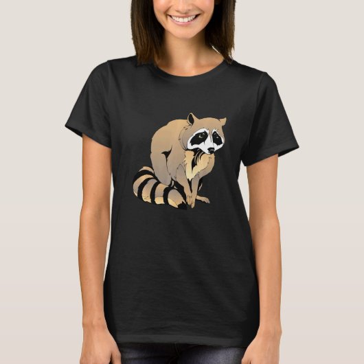 Straßenkatze Waschbär 9 T-Shirt (Vorderseite)