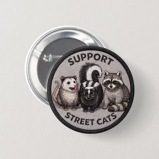Straßenkatzen Button (Vorne & Hinten)