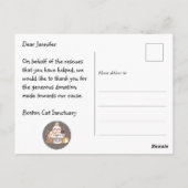Straßenkatzen-Club individuell Postkarte (Rückseite)