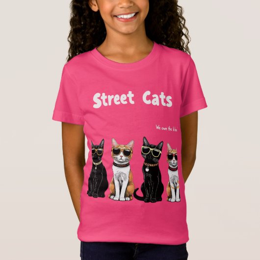 Straßenkatzen T-Shirt (Vorderseite)