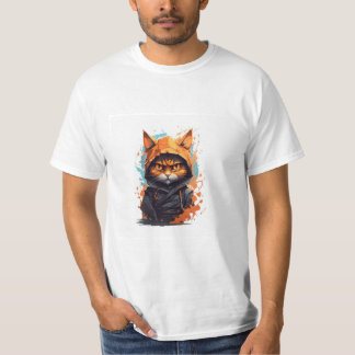 Straßenkatzenkrieger orange hodie T-Shirt
