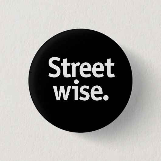 Straßenklug. Button (Vorderseite)