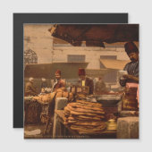 Straßenkoch in Istanbul aus dem 19. Jahrhundert Magnetkarte (Vorne/Hinten)