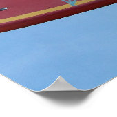 Straßenkorb drucken poster (Ecke)