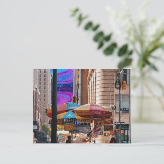 Straßenkost Postkarte (Stehend Vorderseite)