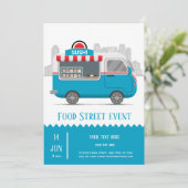 Straßenkraftfutter-Sushi Einladung (Stehend Vorderseite)