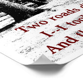 Straßenkreuzung - Kunstposter Poster (Ecke)